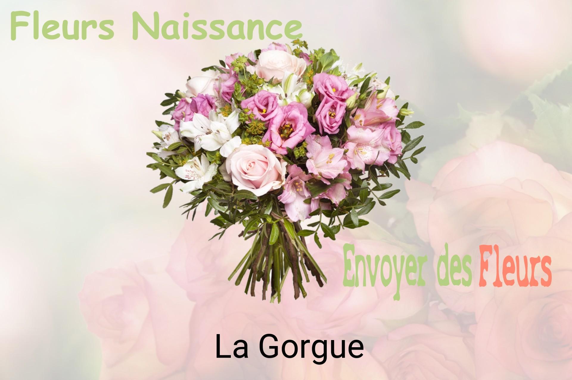 Bouquet de fleurs de naissance livré à La Gorgue